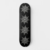 Schneeflocken Skateboard (Vorderseite)