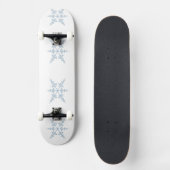 Schneeflocken Skateboard (Vorderseite)