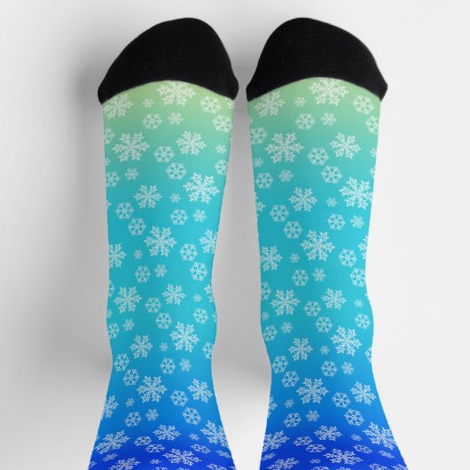 Schneeflocken Socken (Oben)