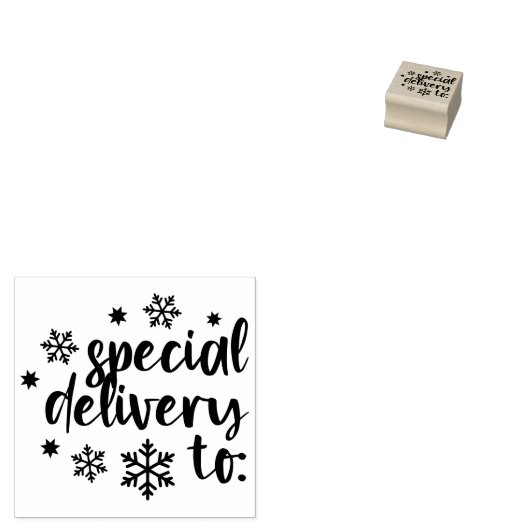 Schneeflocken Sonderlieferung zu Weihnachten Gummistempel (Stempel)