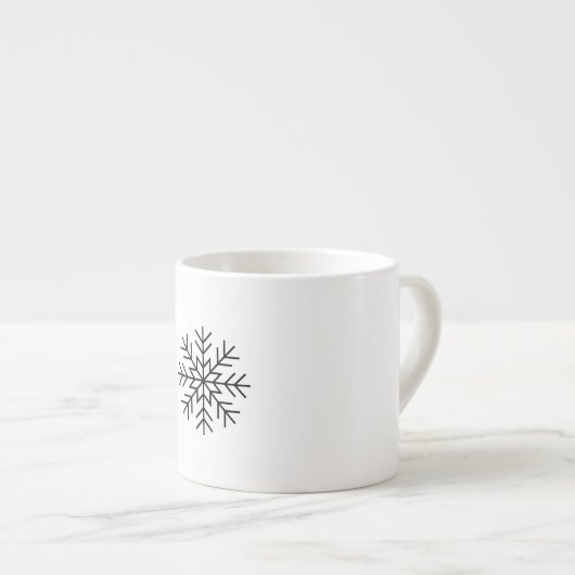 Schneeflocken Spezielle Tasse (Vorderseite Rechts)