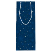 Schneeflocken & Starlight Geschenktüte Für Weinflaschen (Rückseite)