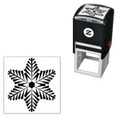 Schneeflocken-Stempel mit Selbstfärbung Permastempel (Beispiel)