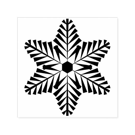 Schneeflocken-Stempel mit Selbstfärbung Permastempel (Design)