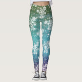 Schneeflocken & Sterne (editierbar) Leggings (Vorderseite)
