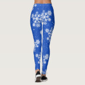 Schneeflocken & Sterne (editierbar) Leggings (Rückseite)