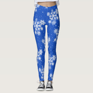 Schneeflocken & Sterne (editierbar) Leggings