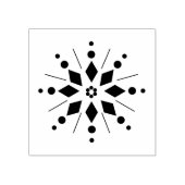 Schneeflocken Sternexplosion Holzkunst Briefmarke Gummistempel (Prägung)