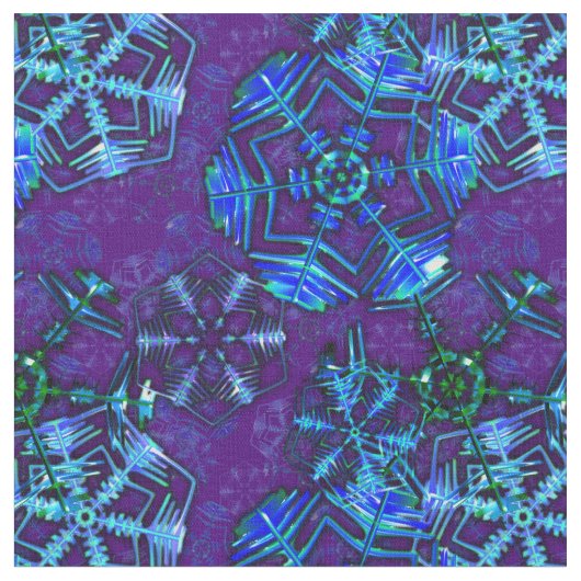Schneeflocken Stoff (Nahaufnahme)