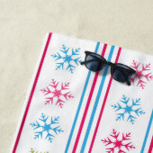 Schneeflocken Strandtuch (Beispiel)