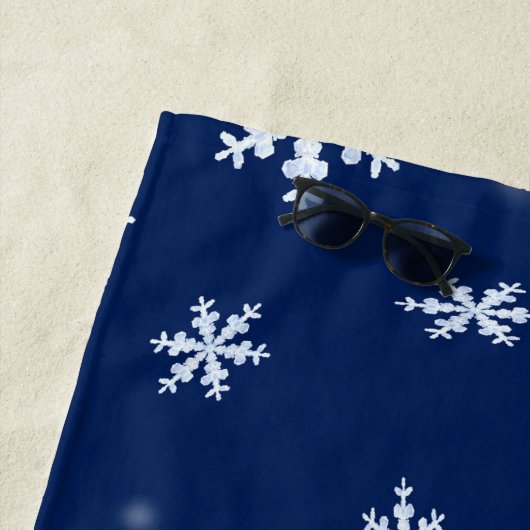 Schneeflocken Strandtuch (Beispiel)
