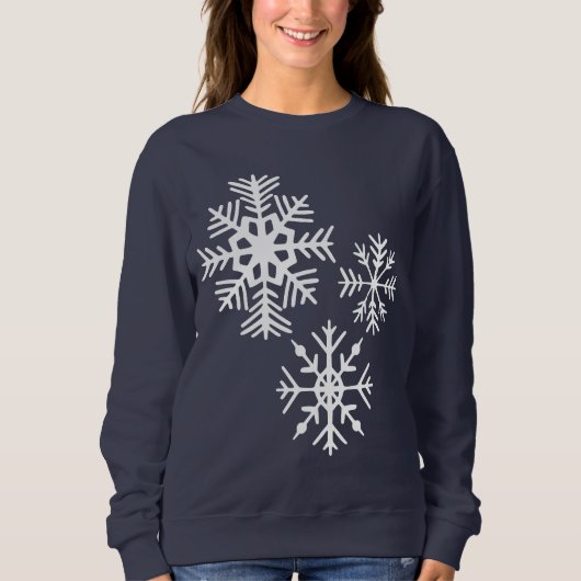 Schneeflocken Sweatshirt (Vorderseite)
