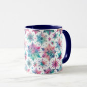 Schneeflocken Tasse (VorderseiteRechts)