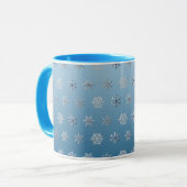 Schneeflocken Tasse (Vorderseite Links)
