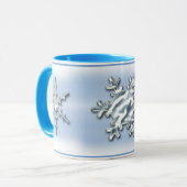 Schneeflocken Tasse (Vorderseite Links)