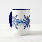 Schneeflocken Tasse (Vorderseite Links)