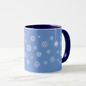 Schneeflocken Tasse (VorderseiteRechts)