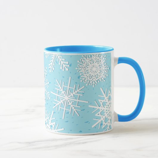 Schneeflocken, Tasse (Rechts)