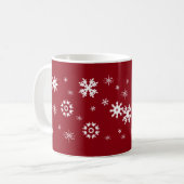 Schneeflocken-Tasse Kaffeetasse (Vorderseite Links)