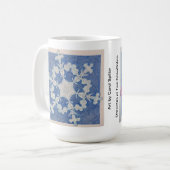 Schneeflocken-Tasse Kaffeetasse (Vorderseite Links)
