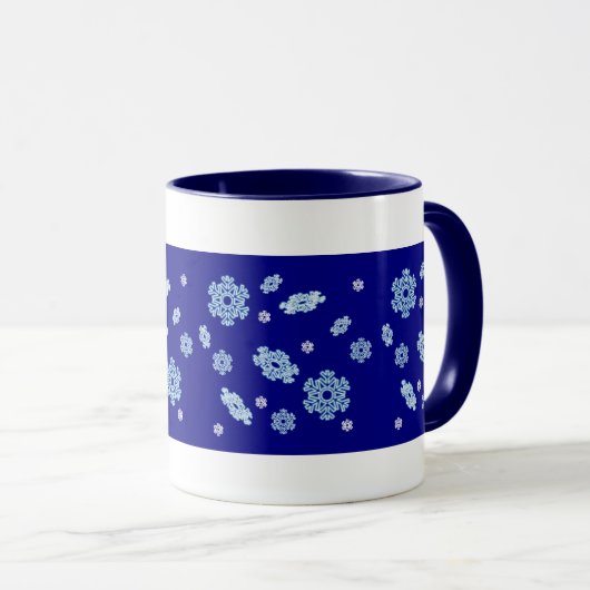 Schneeflocken-Tasse Tasse (VorderseiteRechts)