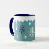 Schneeflocken-Tasse Tasse (Vorderseite Links)