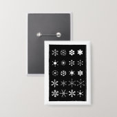 Schneeflocken-Taste Button (Vorderseite/Rückseite)
