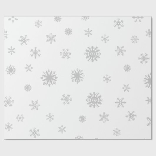 Schneeflocken Texturwrapping Papier Geschenkpapier (Flach)