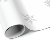 Schneeflocken Texturwrapping Papier Geschenkpapier (Rolleneckpunkt)