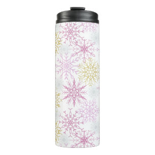 Schneeflocken Thermosbecher