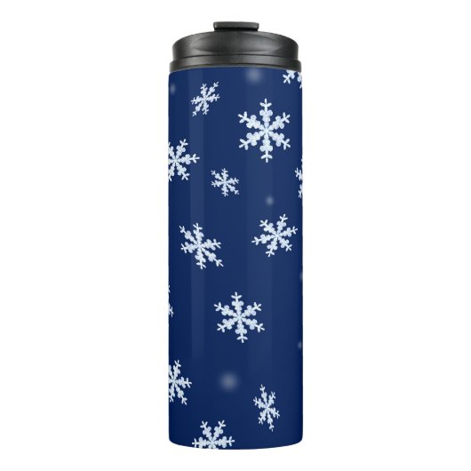 Schneeflocken Thermosbecher (Vorderseite)