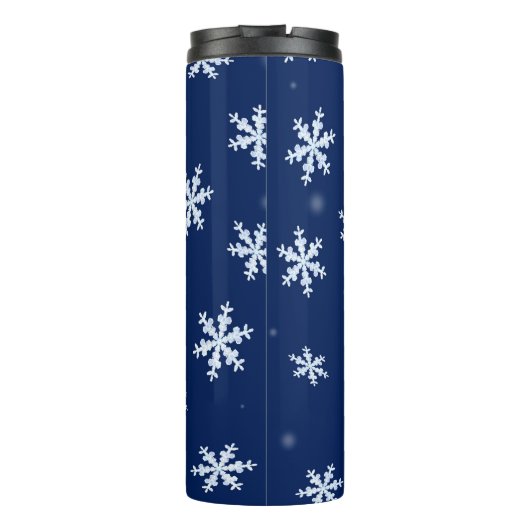 Schneeflocken Thermosbecher (Rückseite)