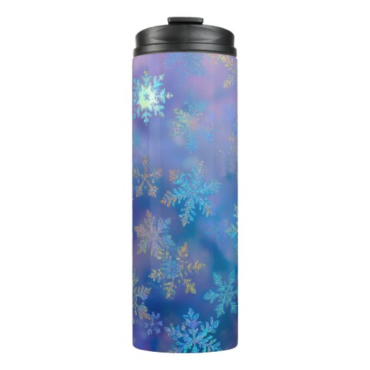 Schneeflocken Thermosbecher (Vorderseite)