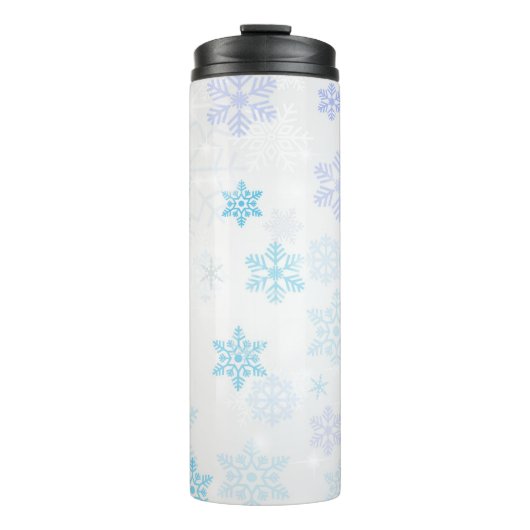 Schneeflocken Thermosbecher (Vorderseite)