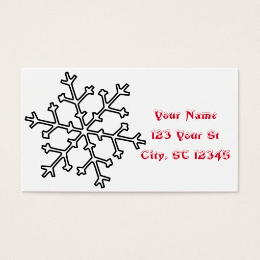 Schneeflocken Thunder_Cove (Vorderseite)