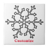 Schneeflocken Thunder_Cove Fliese (Vorderseite)