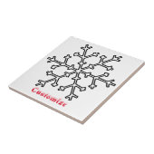 Schneeflocken Thunder_Cove Fliese (Seite)