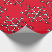 Schneeflocken Thunder_Cove Geschenkpapier (Ecke)