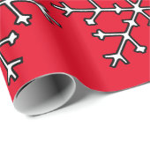 Schneeflocken Thunder_Cove Geschenkpapier (Rolleneckpunkt)