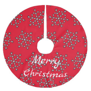 Schneeflocken Thunder_Cove Polyester Weihnachtsbaumdecke