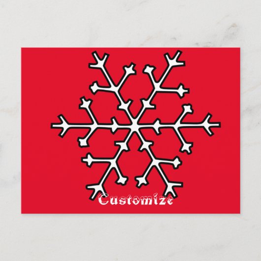 Schneeflocken Thunder_Cove Postkarte (Vorderseite)