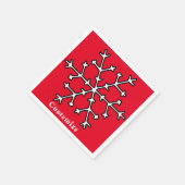 Schneeflocken Thunder_Cove Serviette (Ecke)