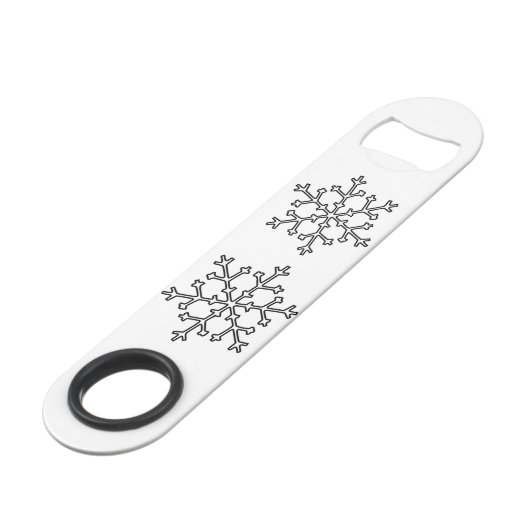 Schneeflocken Thunder_Cove Speed Flaschenöffner (Vorderseite Schrägansicht)