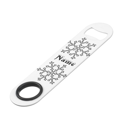 Schneeflocken Thunder_Cove Speed Flaschenöffner (Rückseite Schrägansicht)