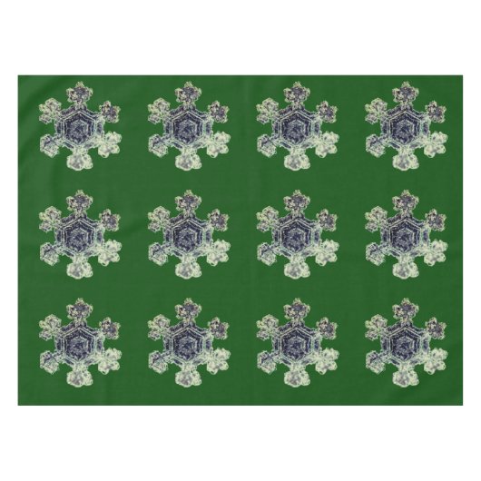 Schneeflocken Tischdecke (Vorderseite (Horizontal))