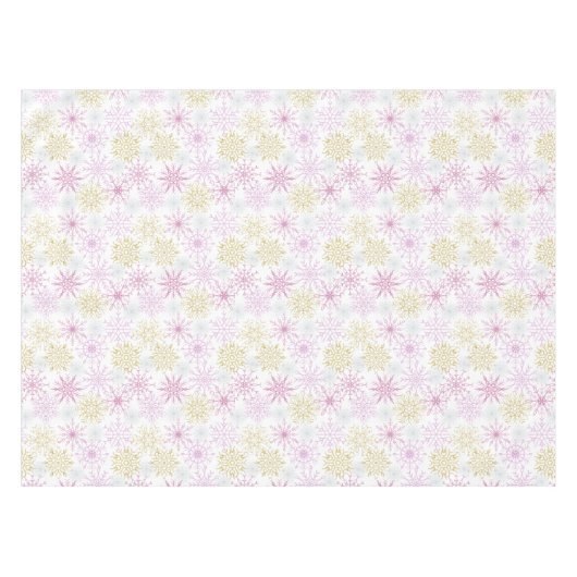 Schneeflocken Tischdecke (Vorderseite (Horizontal))