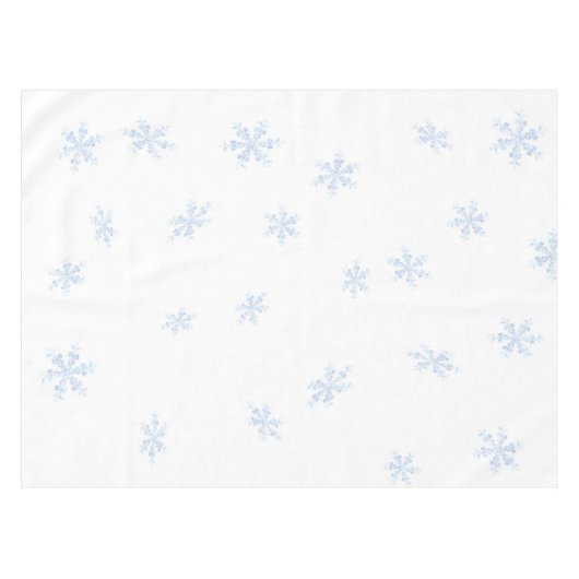 Schneeflocken Tischdecke (Vorderseite (Horizontal))