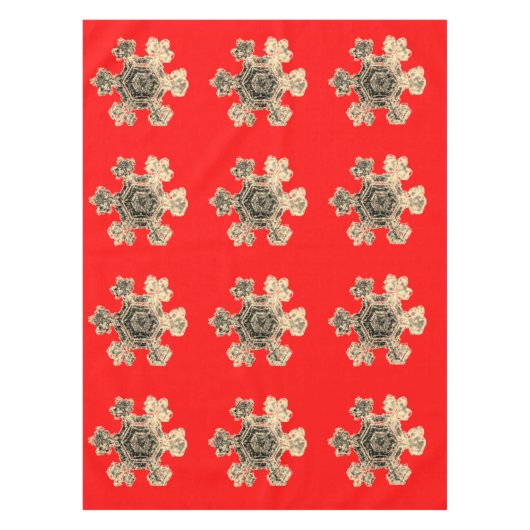 Schneeflocken Tischdecke (Vorderseite)