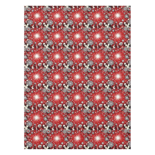 Schneeflocken Tischdecke (Vorderseite)