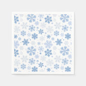 Schneeflocken Trendy Winter Serviette (Vorderseite)